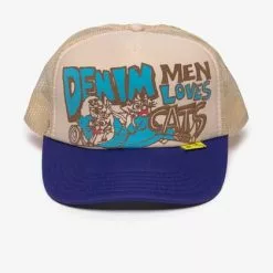 KAPITAL Denim Love Cats Trucker Cap